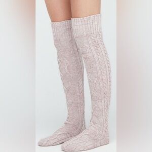UGG over the knee cable knit socks